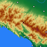 Nearby Forecast Locations - Passo D.Cisa - mapa