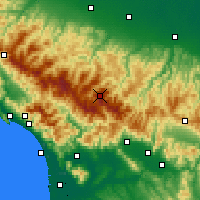 Nearby Forecast Locations - Monte Cimone - mapa