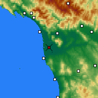 Nearby Forecast Locations - Piza - mapa