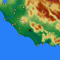 Nearby Forecast Locations - Latina - mapa