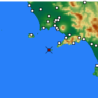 Nearby Forecast Locations - Capri - mapa