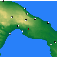 Nearby Forecast Locations - Grottaglie - mapa