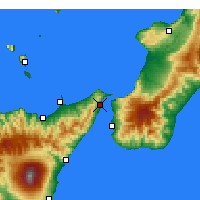 Nearby Forecast Locations - Mesyna - mapa