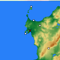 Nearby Forecast Locations - Alghero - mapa