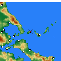 Nearby Forecast Locations - Skiatos - mapa
