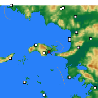 Nearby Forecast Locations - Samos - mapa