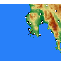 Nearby Forecast Locations - Metoni - mapa