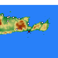 Nearby Forecast Locations - Jerapetra - mapa