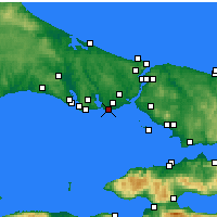 Nearby Forecast Locations - Stambuł - mapa