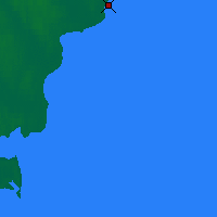 Nearby Forecast Locations - Novy Port - mapa