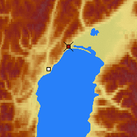 Nearby Forecast Locations - Niżnieangarsk - mapa