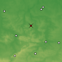 Nearby Forecast Locations - Równe - mapa