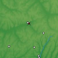 Nearby Forecast Locations - Obojań - mapa