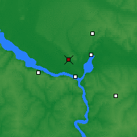 Nearby Forecast Locations - Dniepr - mapa