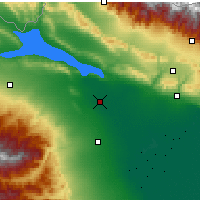Nearby Forecast Locations - Yevlax - mapa