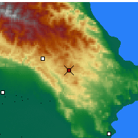 Nearby Forecast Locations - Mərəzə - mapa