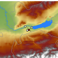 Nearby Forecast Locations - Chodżent - mapa