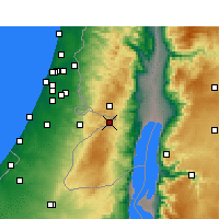 Nearby Forecast Locations - Jerozolima - mapa