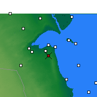 Nearby Forecast Locations - Kuwejt - mapa