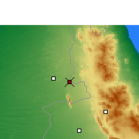 Nearby Forecast Locations - Al-Burajmi - mapa