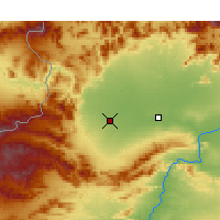 Nearby Forecast Locations - Peszawar - mapa