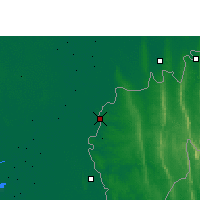 Nearby Forecast Locations - Agartala - mapa