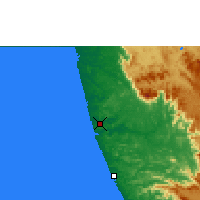 Nearby Forecast Locations - Mangaluru - mapa