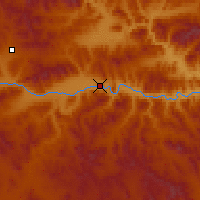 Nearby Forecast Locations - Khutag-Öndör - mapa