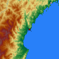 Nearby Forecast Locations - Ch'ŏngjin - mapa