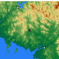 Nearby Forecast Locations - Kusŏng - mapa