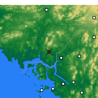 Nearby Forecast Locations - Kaesŏng - mapa