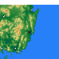 Nearby Forecast Locations - Ulsan - mapa