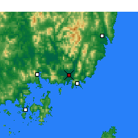 Nearby Forecast Locations - Gimhae - mapa