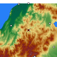 Nearby Forecast Locations - Tadami - mapa