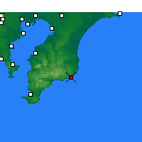 Nearby Forecast Locations - Katsu'ura - mapa