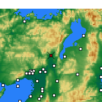 Nearby Forecast Locations - Kioto - mapa