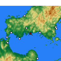 Nearby Forecast Locations - Hōfu - mapa