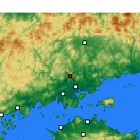 Nearby Forecast Locations - Port lotniczy Okayama - mapa