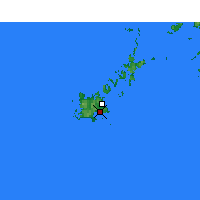 Nearby Forecast Locations - Fukue Airport - mapa