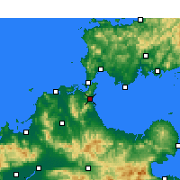 Nearby Forecast Locations - Kitakiusiu - mapa