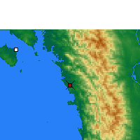 Nearby Forecast Locations - Thandwe - mapa