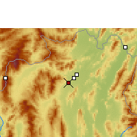 Nearby Forecast Locations - Chiang Rai - mapa