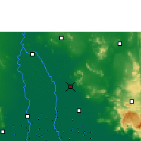 Nearby Forecast Locations - Lop Buri - mapa