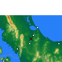 Nearby Forecast Locations - Hat Yai - mapa