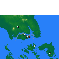Nearby Forecast Locations - Singapur - mapa