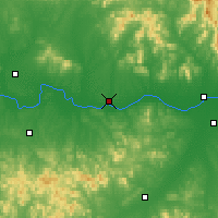 Nearby Forecast Locations - Mulan - mapa