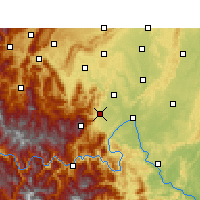 Nearby Forecast Locations - Emei Shan - mapa