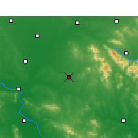 Nearby Forecast Locations - Zaoyang - mapa