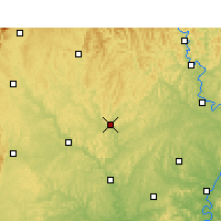 Nearby Forecast Locations - Yanting - mapa
