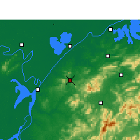Nearby Forecast Locations - Linxiang - mapa